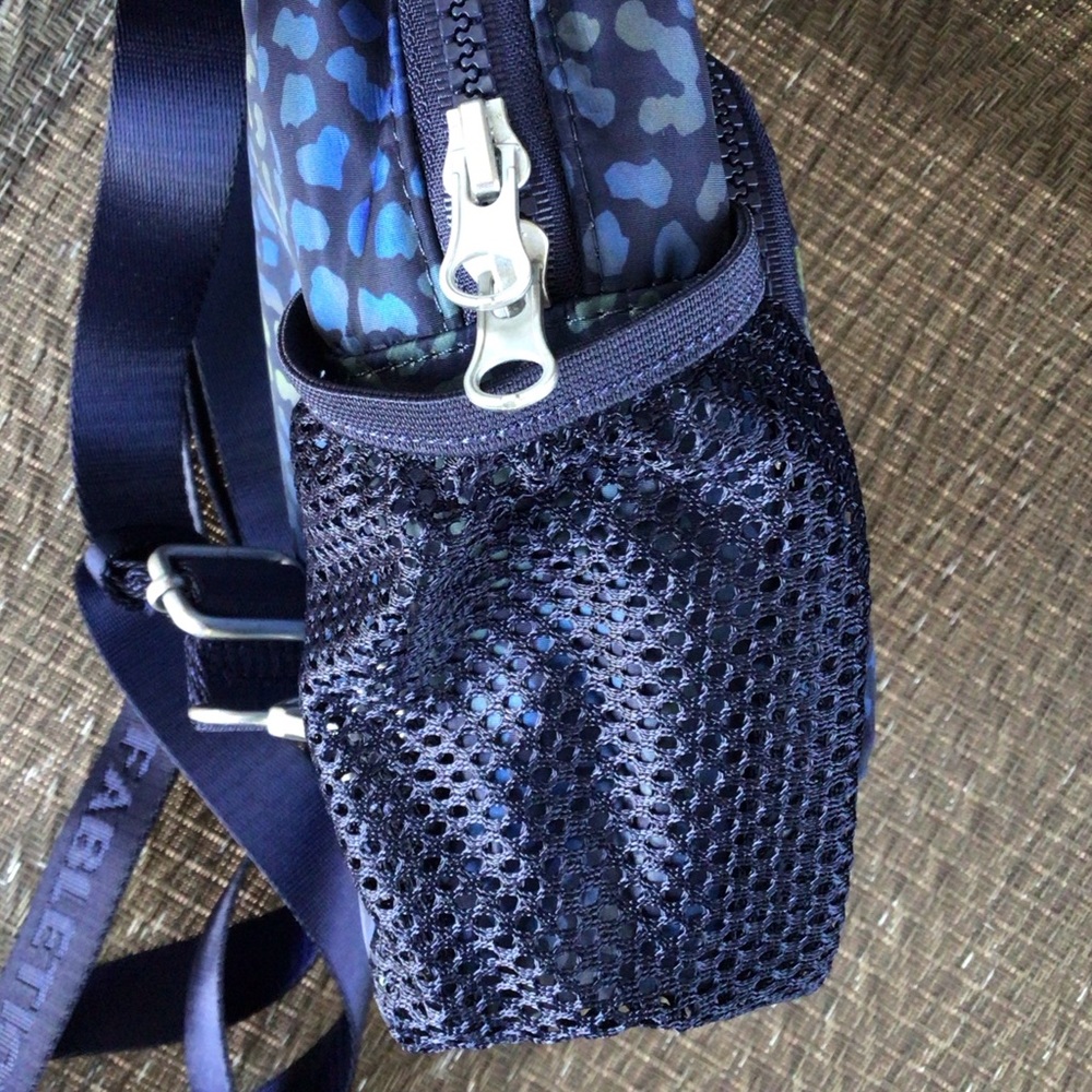 Fabletics Blue Leopard Nylon Mini Sport Backpack - Picture 4 of 7